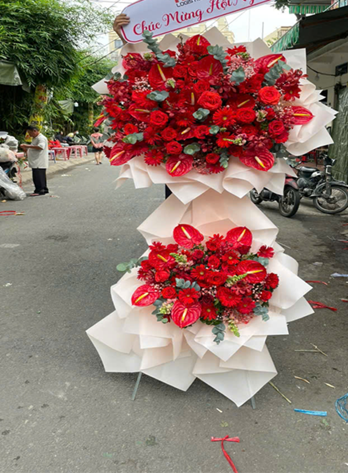 Hoa khai trương - Chúc Mừng - MẪU (TVF-KT-CM-140)