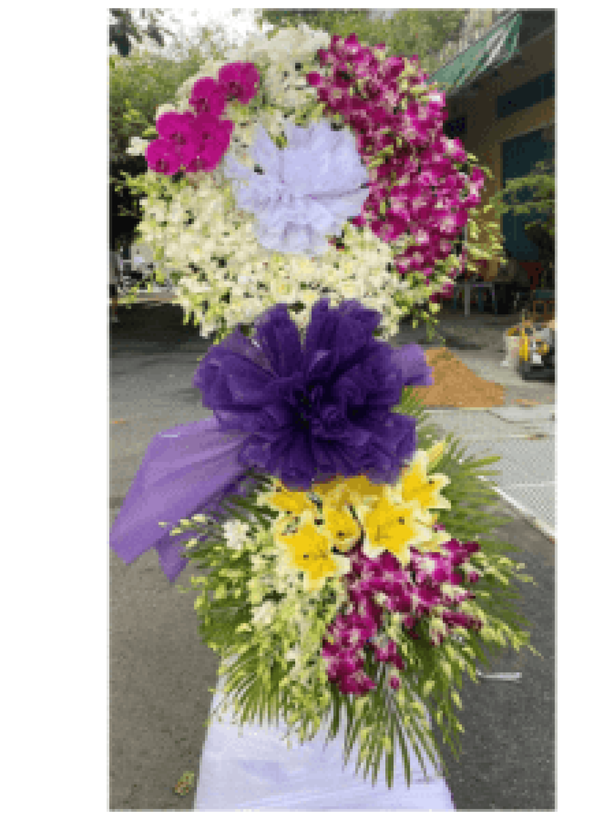 Hoa tươi - Kệ hoa viếng (TVF-KHV-023)