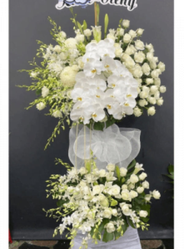 Hoa tươi - Kệ hoa viếng (TVF-KHV-009)